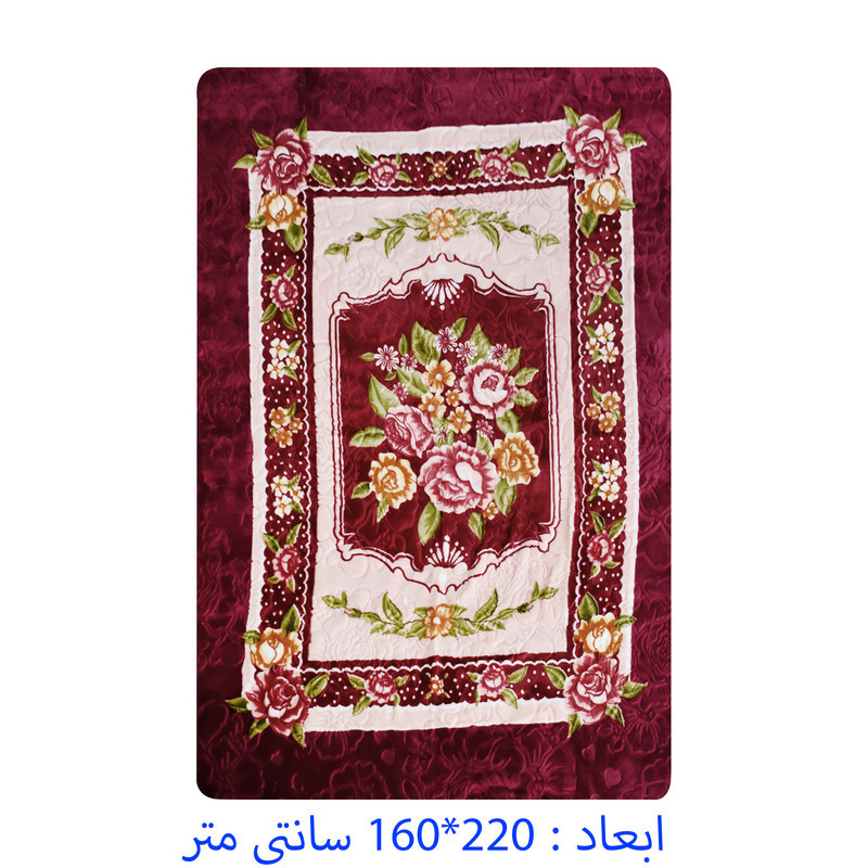 پتو گلبافت مدل برتر کد 22603 سایز 160x220 سانتی متر