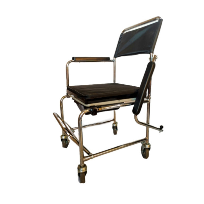 ویلچر موژان طب مدل صندلی چرخدار مخصوص حمام توالت MTC695-57