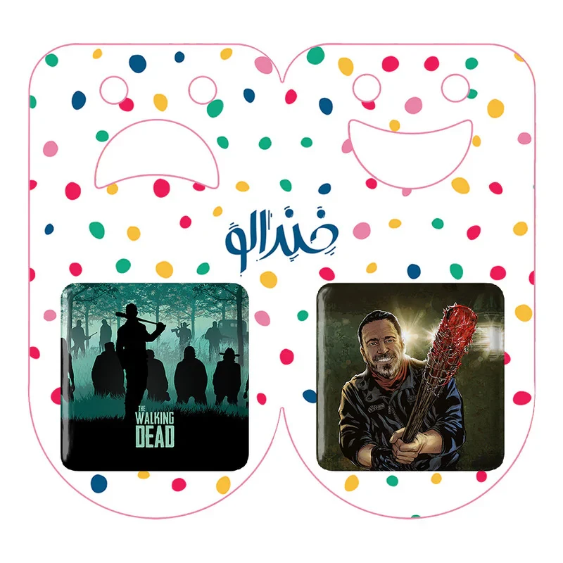 مگنت خندالو طرح یگان سریال مردگان متحرک The Walking Dead کد 1018510190 مجموعه 2 عددی