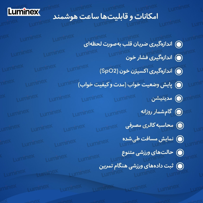 ساعت مچی هوشمند 1.45 اینچ لومینکس مدل SK4 با بند سیلیکونی و فلزی