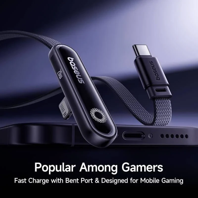 کابل تبدیل USB-C به لایتنینگ بیسوس مدل MVP3 GAMING 20W طول 1 متر