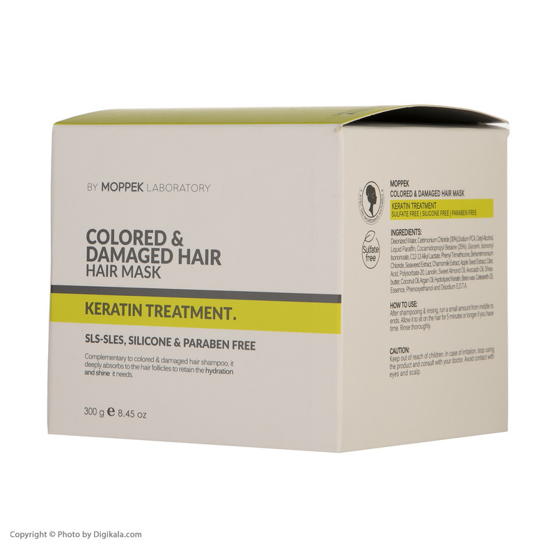 ماسک مو موپک مدل keratin treatment حجم 300 میلی لیتر