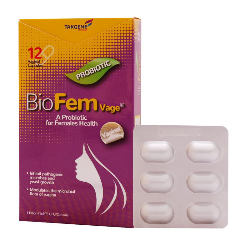 کپسول بایوفم واژ داروسازی تک ژن فارما - 10 میلی گرم بسته 12 عددی