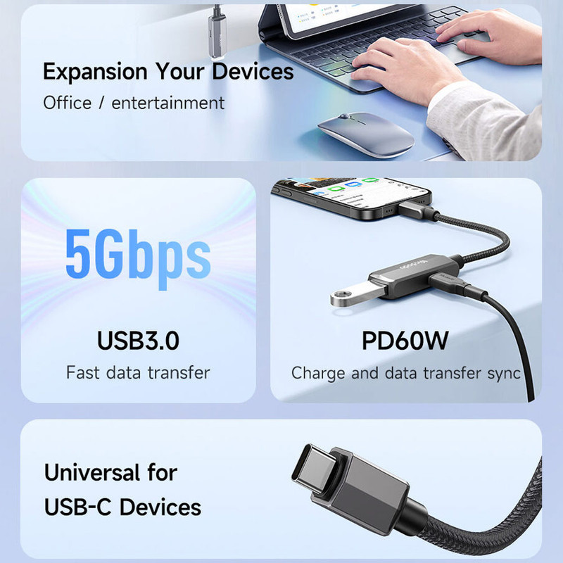 مبدل USB-C به OTGUSB-C مک دودو مدل CA-2830