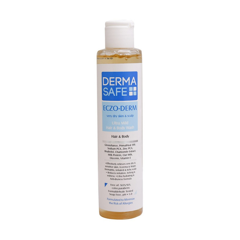 شامپو مو درماسیف مدل ECZO-DERM حجم 200 میلی لیتر