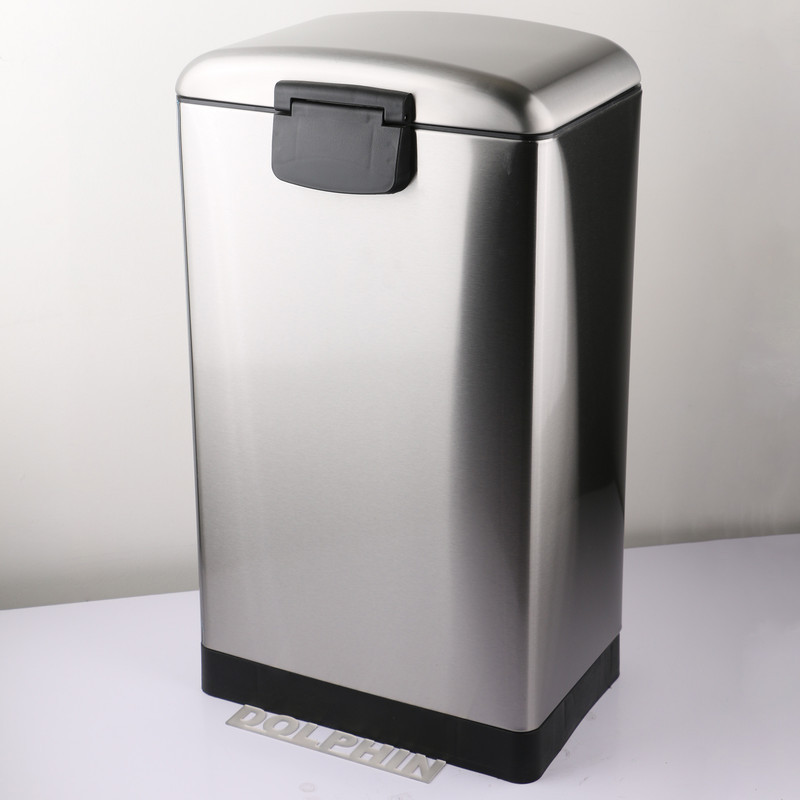 سطل زباله پدالی دلفین مدل Pr-30ltr-ss