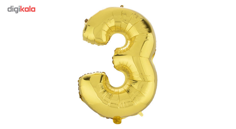 بادکنک فویلی مدل Three سایز 150