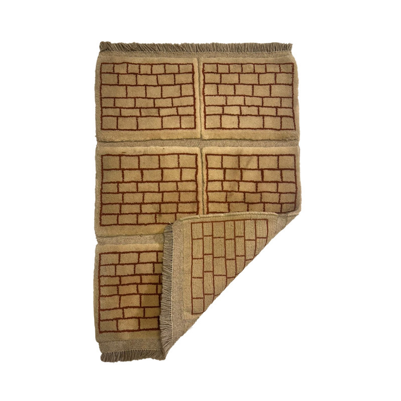 گبه دستباف نیم متری مدل بافت قشقای شیراز کد NKP-sgp53