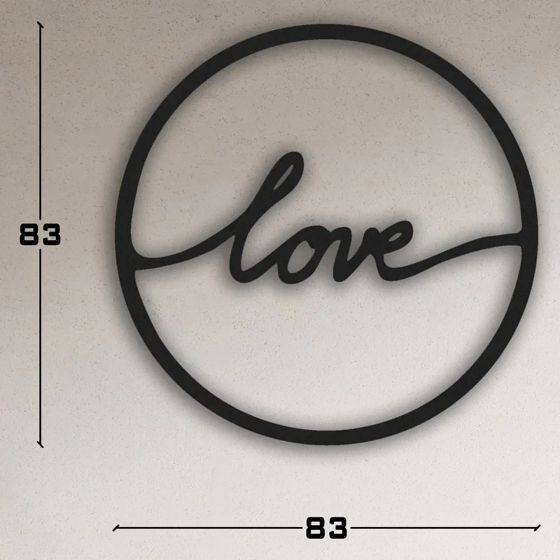 دیوارکوب طرح love مدل va-b02