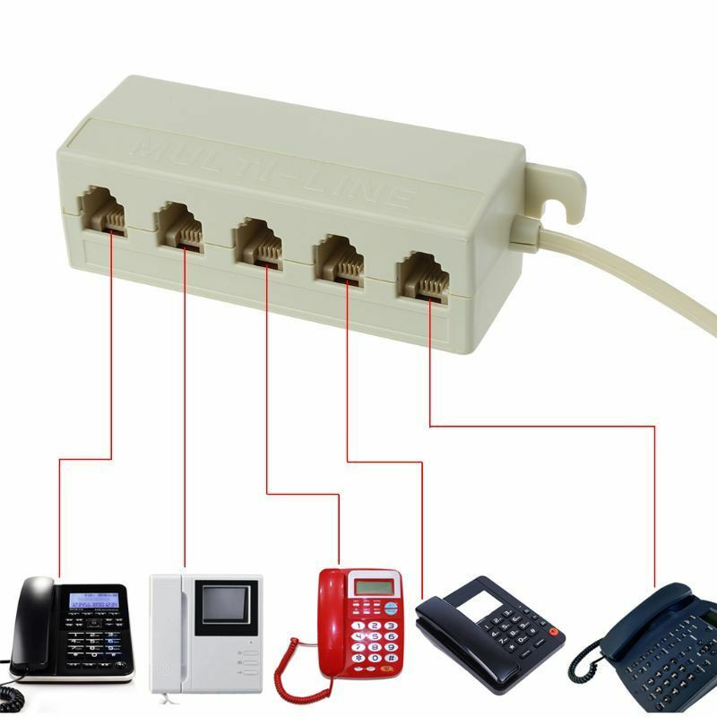 سوکت 1 به 5 تلفن دینیک کد DIN-500
