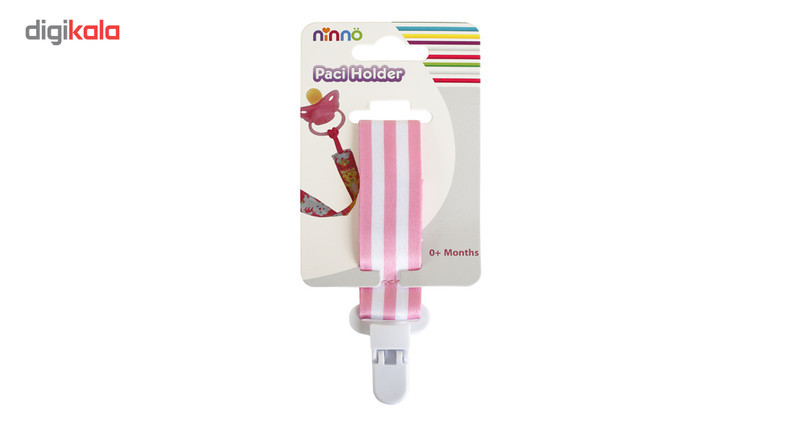بند پستانک نیننو مدل Pink Stripes