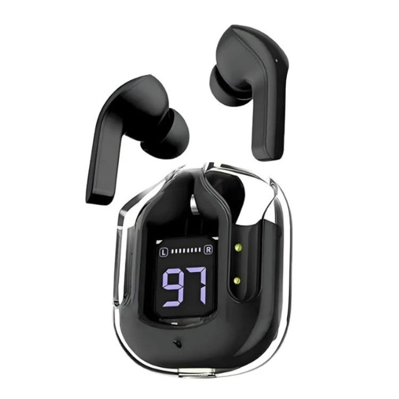 هدفون بلوتوثی Ultrapods Max بدون قابلیت نویز کنسلینگ، درگاه شارژ USB Type-C، دارای صفحه نمایش روی محفظه شارژ، مقاوم در برابر آب و رطوبت با استاندارد IPX4