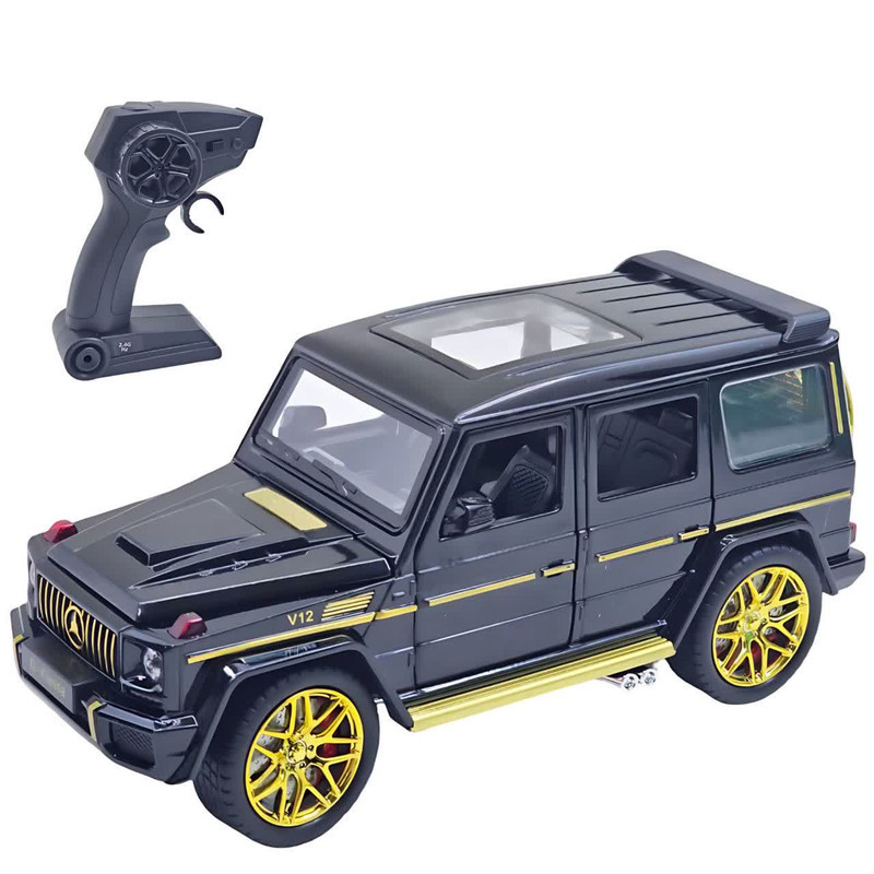 ماشین بازی کنترلی ناب سل مدل بنز جی کلاس شارژی آفرود فلزی چراغدار Mercedes-Benz G-Class Rechargeable Metal Off-Road Light