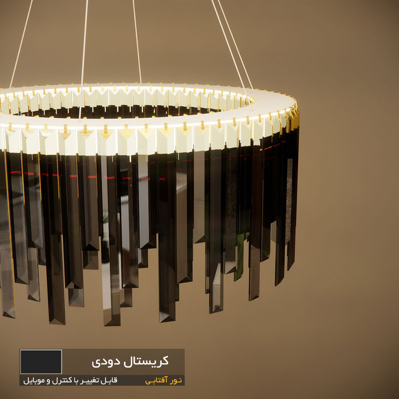 لوستر نورکیا مدل تک حلقه قندیلی کد 1R-55G