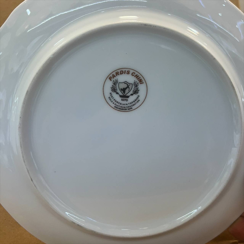بشقاب خورش خوری چینی پردیس کاشان مدل ویلیج بسته شش عددی