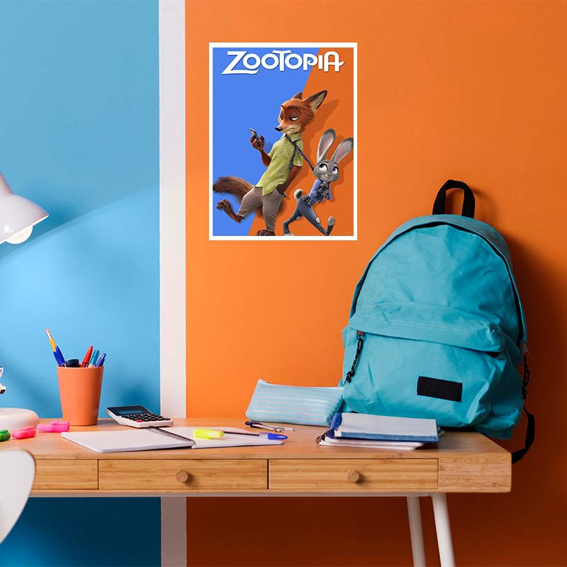 پوستر کارنيکا طرح زوتوپیا Zootopia کد 87998 مجموعه 8 عددی