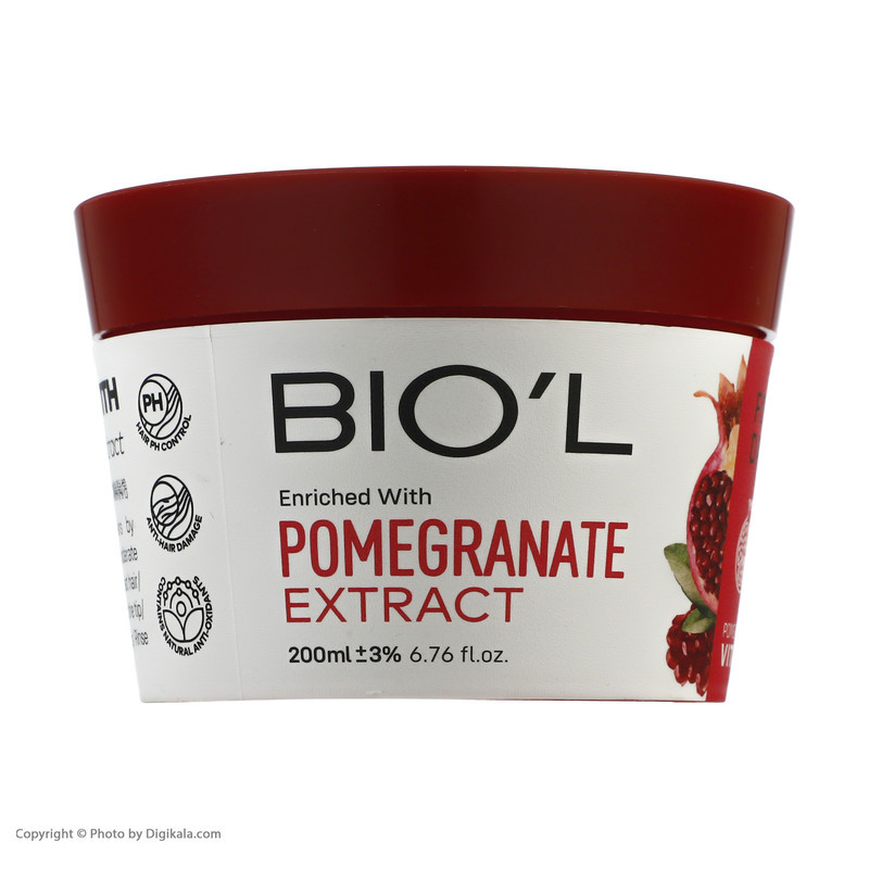 ماسک مو بیول مدل pomegranate حجم 200 میلی لیتر