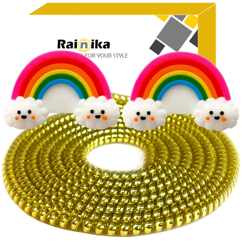 محافظ کابل شارژ و هندزفری رینیکا مدل Rainbow KK 03 مجموعه 3 عددی
