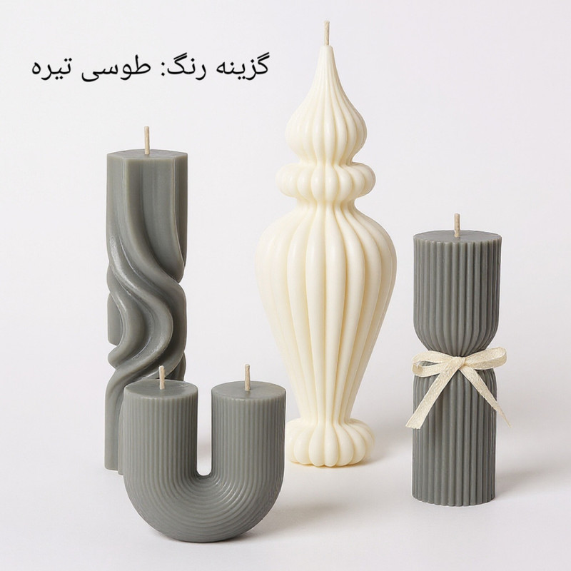 شمع استوانه بدون بو مدل PD145 زمان اتمام 100 ساعت بسته 4 عددی