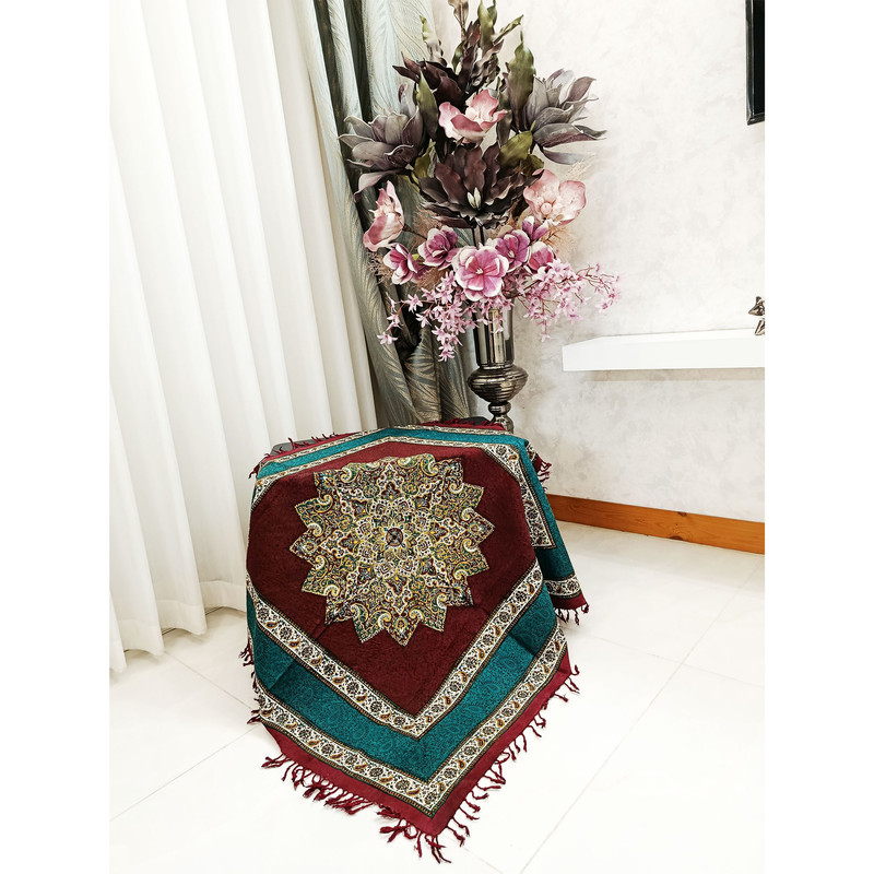 رومیزی قلمکار مدل ترنج سلطانی
