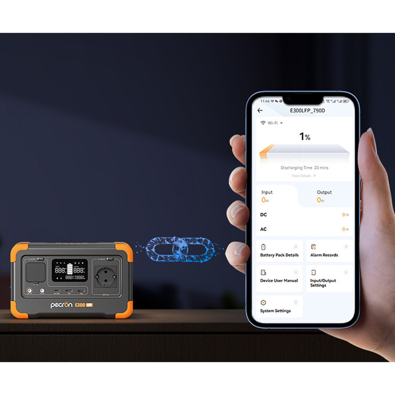 پاور استیشن پکرون مدل E300 LFP ظرفیت 15000 میلی آمپر ساعت