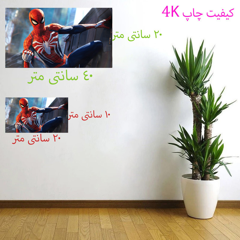 برچسب دیواری مدل مرد عنکبوتی 4k کد 9707