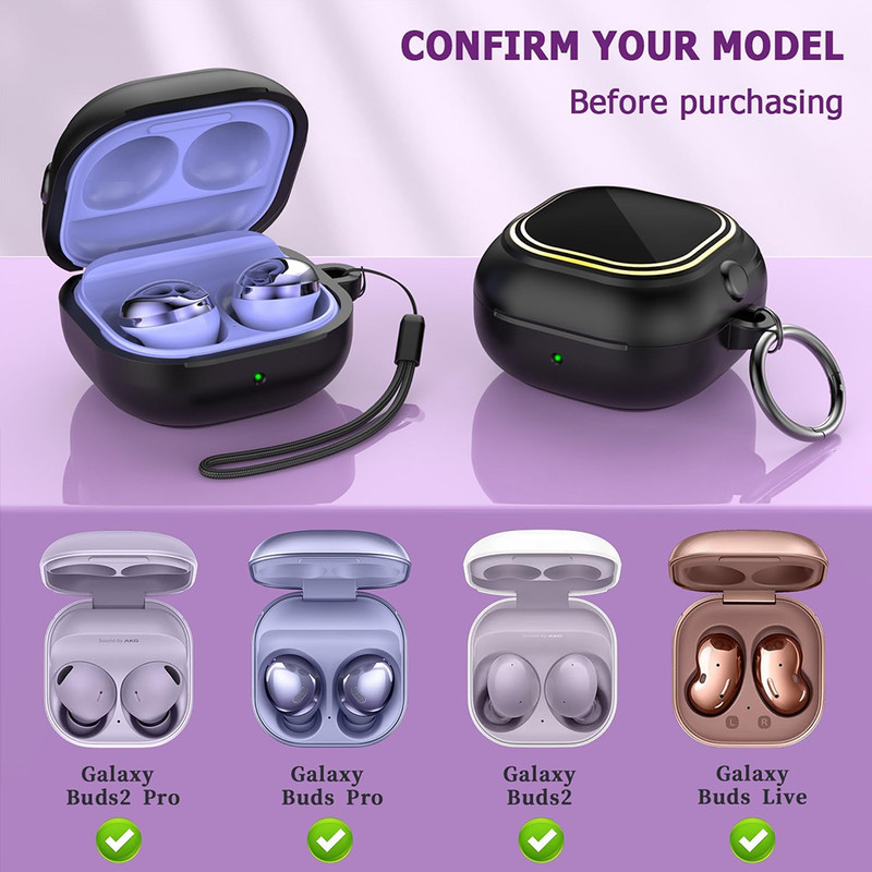 کاور انتک مدل Rfun مناسب برای کیس هدفون بی سیم سامسونگ Galaxy Buds Live  Buds Pro  Buds 2  Buds 2 Pro  Buds FE