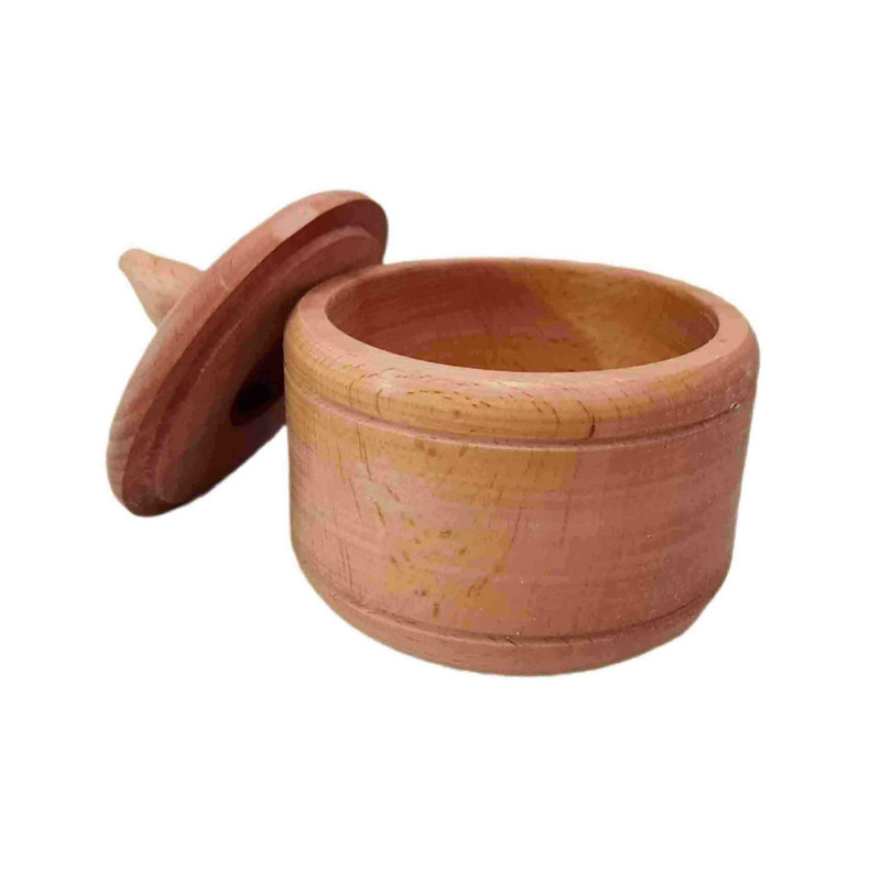 قندان مدل چوبی طرح خمره‌ای کد Rash1kh