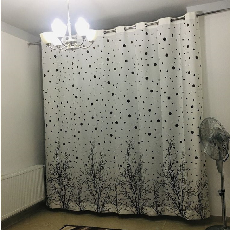 پرده  مدل شاخه برفی کد 450 سایز 280*450 سانتی متر