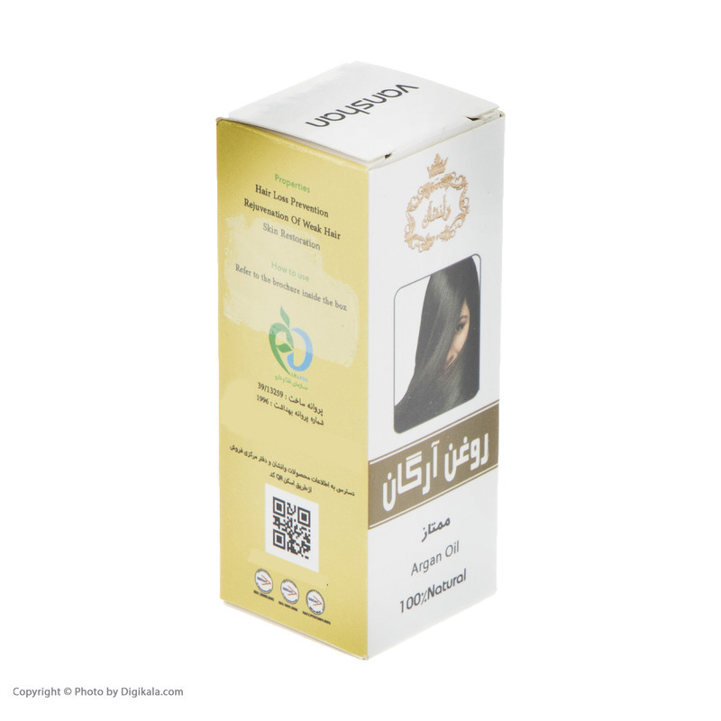 روغن مو آرگان وانشان کد 02 حجم 30 میلی لیتر