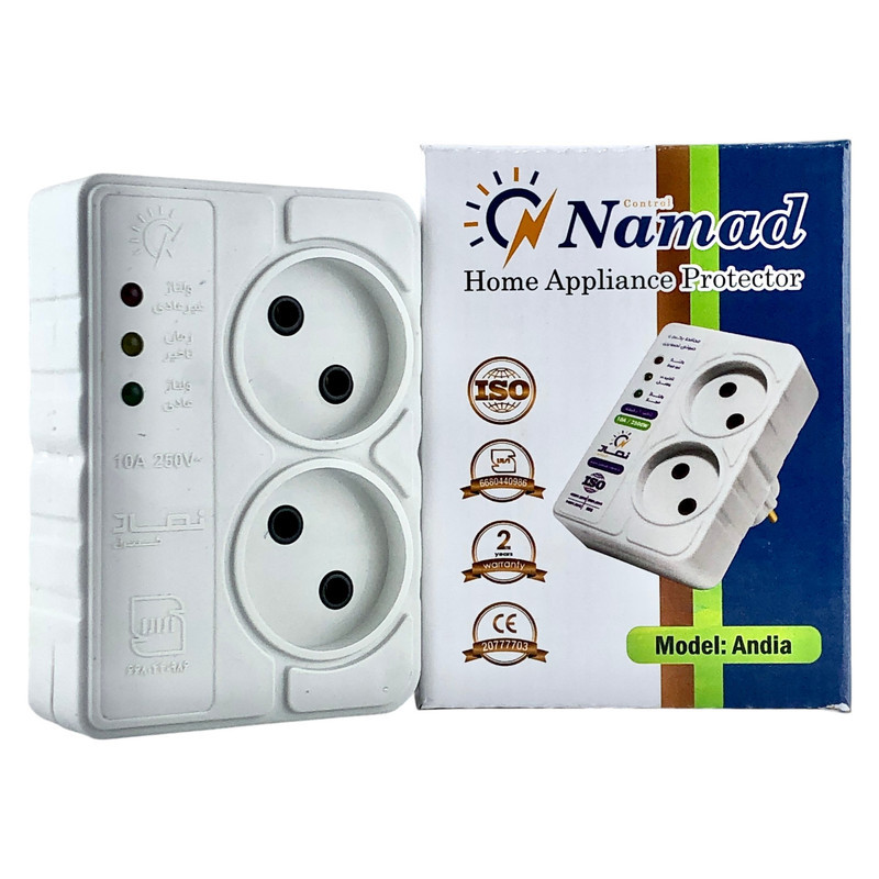 محافظ ولتاژ صوتی و تصویری نماد کنترل مدل دیواری Andia