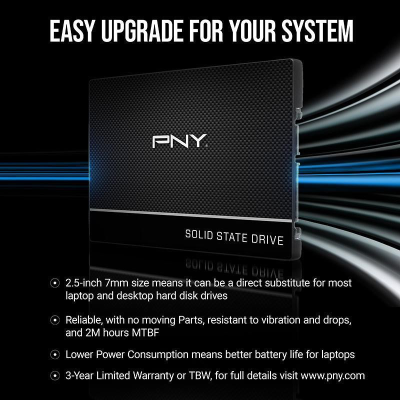 اس اس دی اینترنال SATA III پی ان وای مدل CS900 ظرفیت 250 گیگابایت