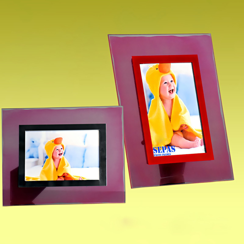 قاب عکس مدل شیشه رنگی کد 9x12