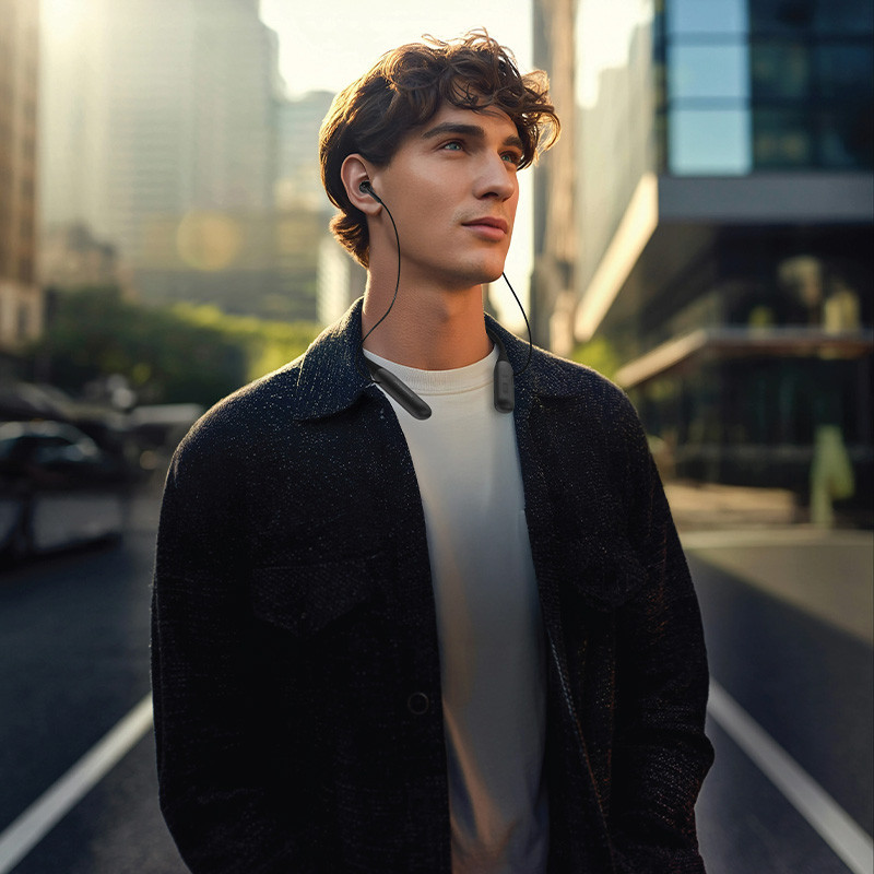 هدفون بلوتوثی پاورولوجی مدل Toneflex ENC Wireless Neckband