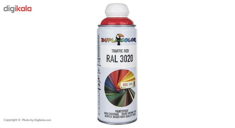 اسپری رنگ قرمز دوپلی کالر مدل RAL 3020 حجم 400 میلی لیتر