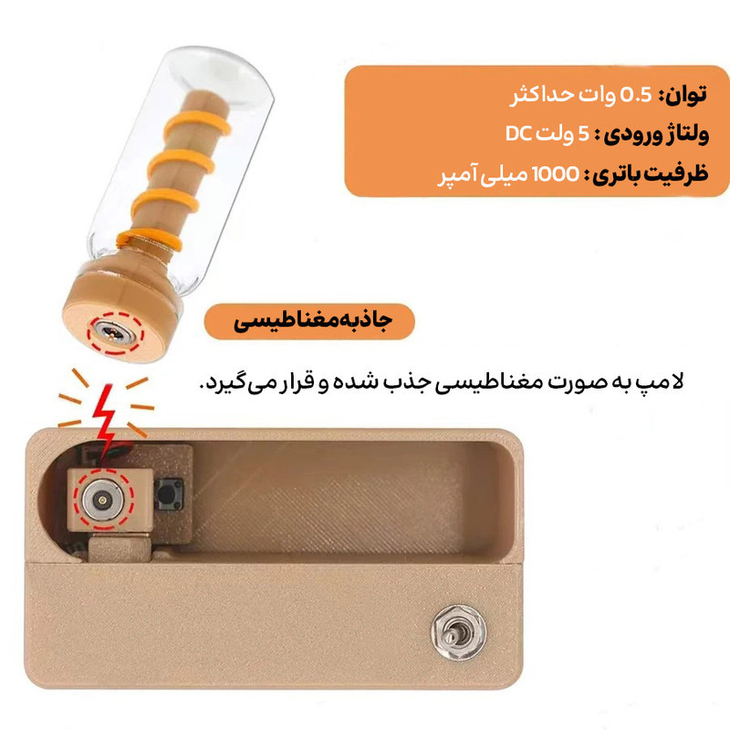 چراغ رومیزی مدل کلید دار مگنتی گیمینگ