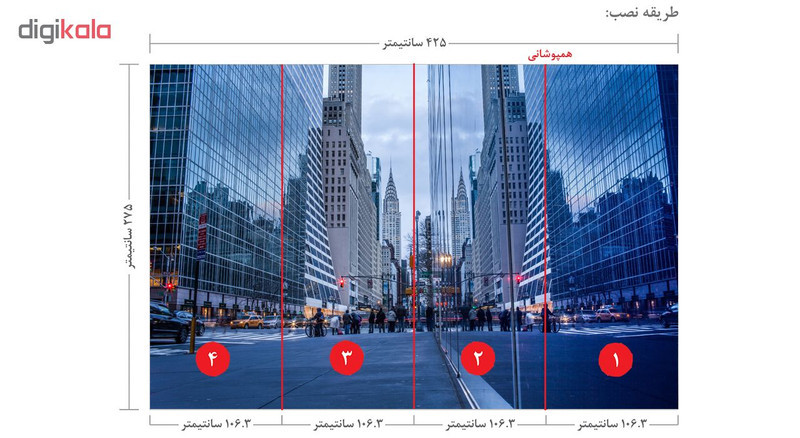 پوستر دیواری سه بعدی طرح برج کد CPBN14