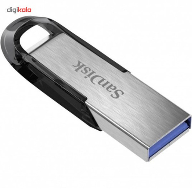 فلش مموری سن دیسک مدل Ultra Flair CZ73 ظرفیت 16 گیگابایت با بدنه فلزی، پورت USB 3.0، سازگار با USB 2.0 و قابلیت رمزگذاری فایل‌ها