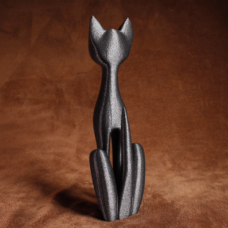 مجسمه مدل گربه مدرن بافت کرکی