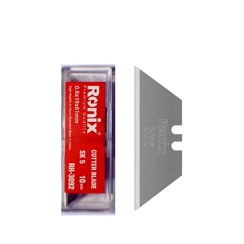 تیغ کاتر ذوزنقه ای رونیکس مدل  RH-3092  مجموعه 10 عددی