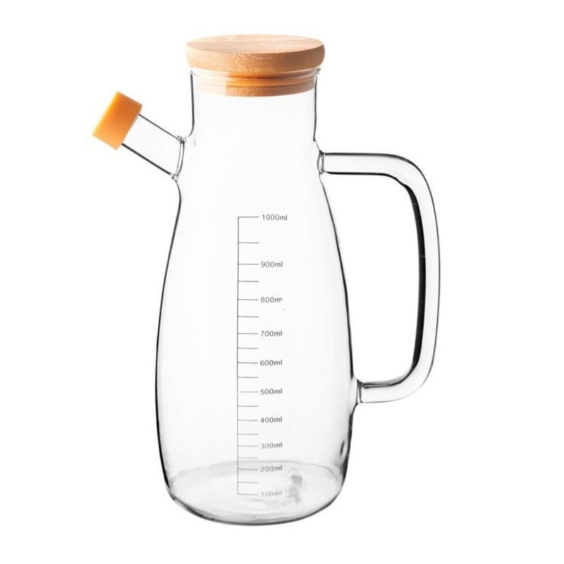 ظرف روغن ارو مدل درب بامبو کد TR-2501