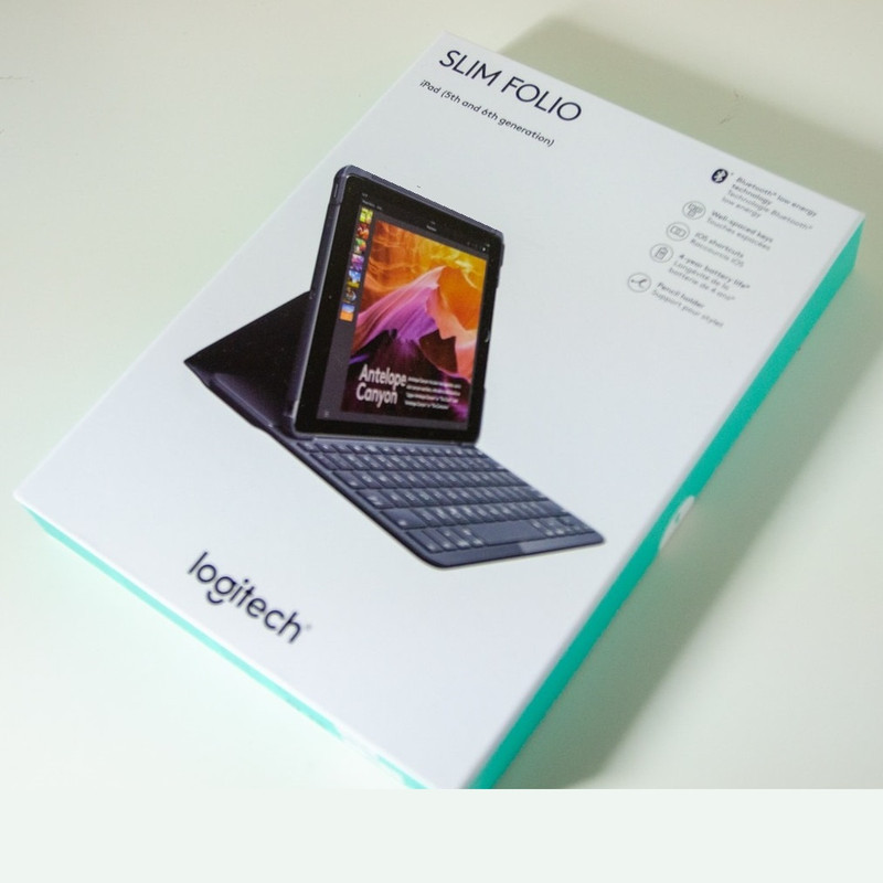 کیبورد تبلت لاجیتک مدل Slim Folio مناسب برای تبلت اپل iPad 5  6