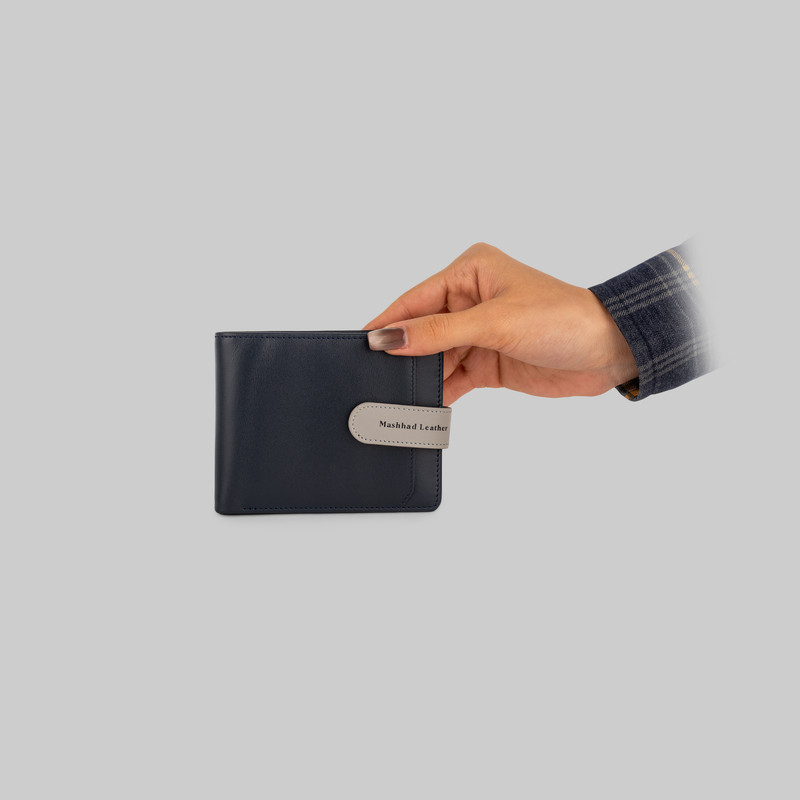 کیف پول مردانه چرم مشهد مدل چرم طبیعی کد D5112
