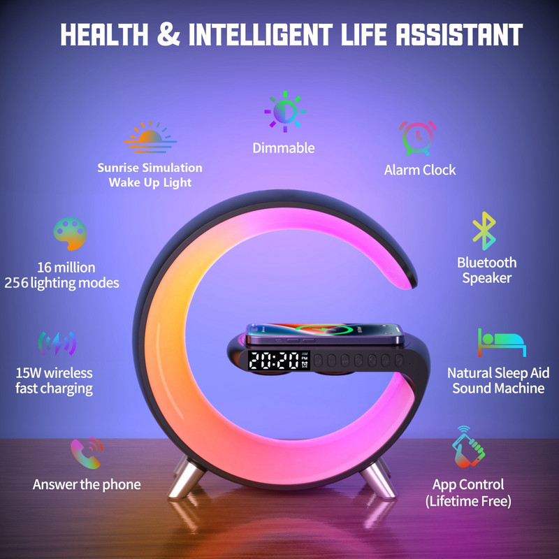 اسپیکر بلوتوثی قابل حمل طرح RGB مدل G شکل N69