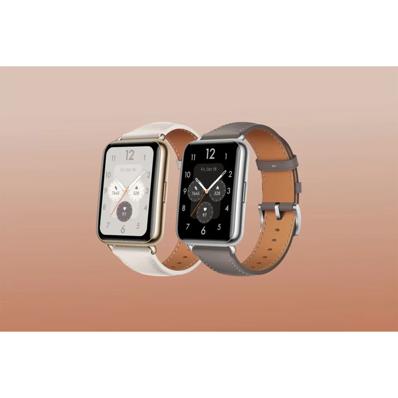 ساعت هوشمند هوآوی مدل WATCH FIT 2 Classic Edition بند چرمی