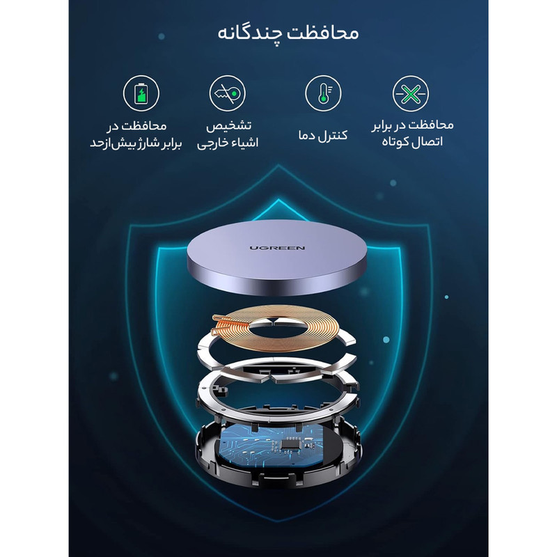 شارژر بی سیم یوگرین مدل 30233