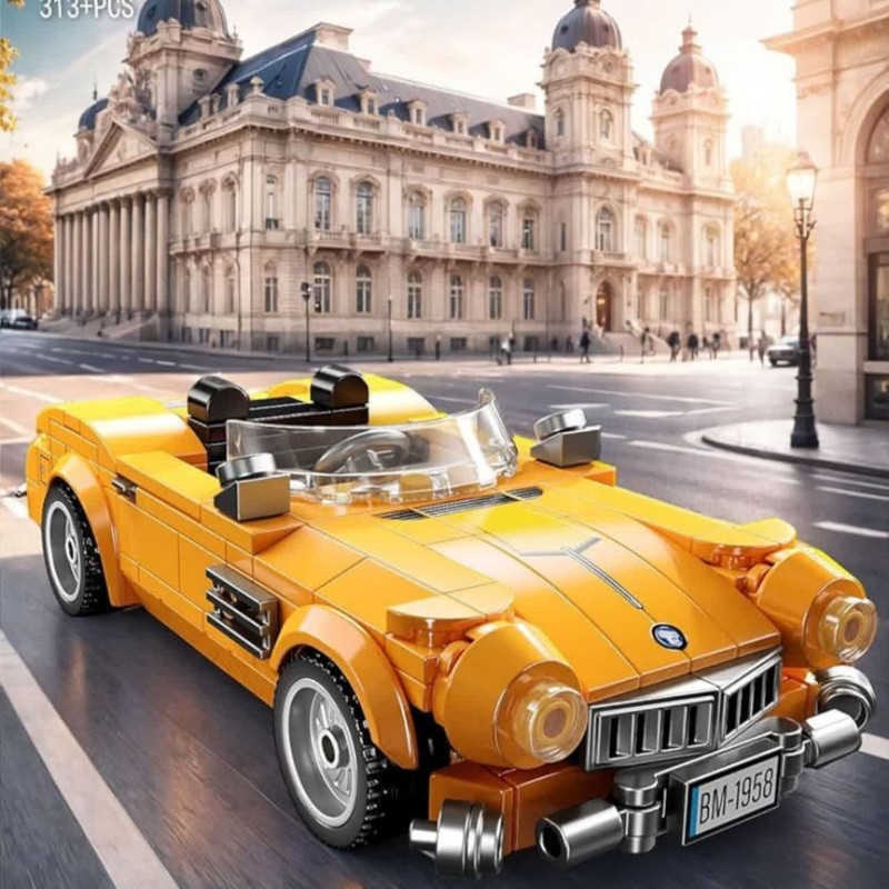 ساختنی 328 تکه ناب سل مدل  فورد شلبی کلاسیک اسپرت کد FORD BUILDING BLOCKS SPORT CAR 328 PCS T1097