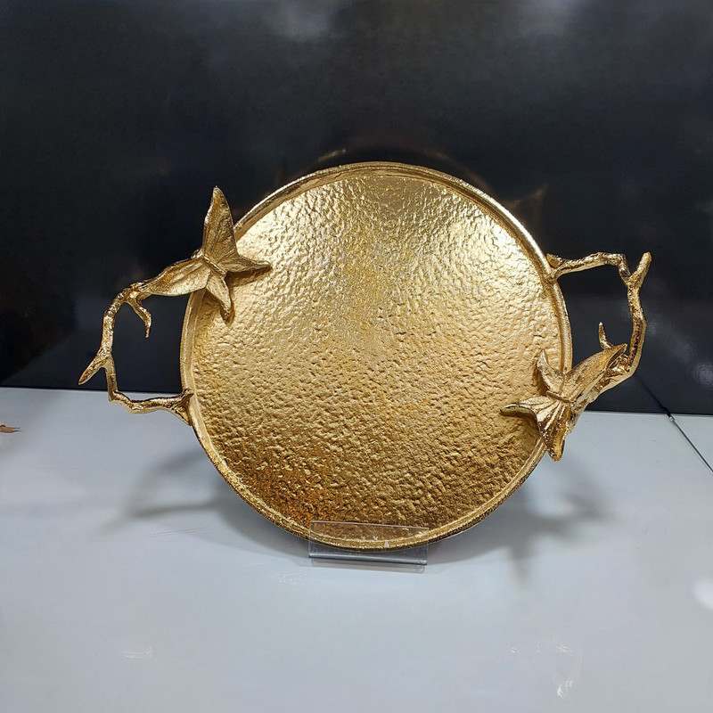 سینی مدل آلومینیوم طرح چکشی پروانه