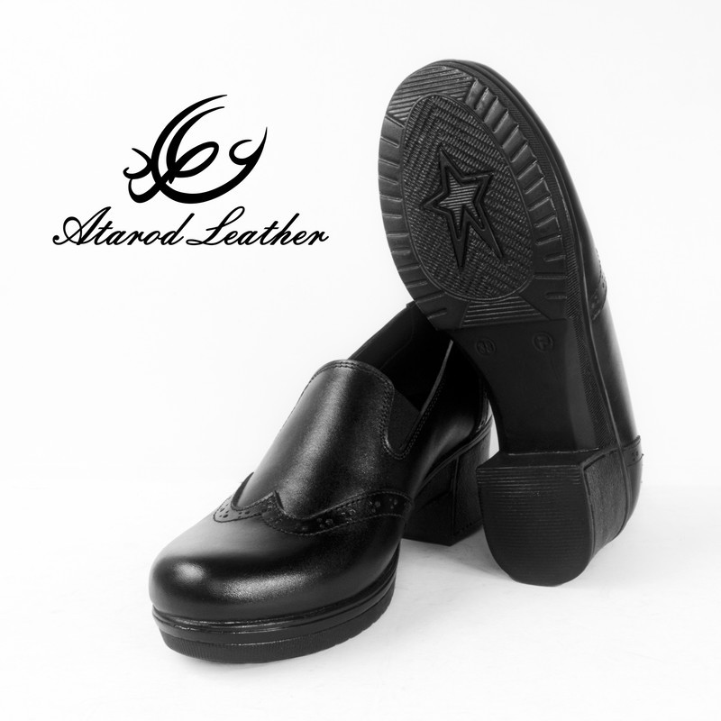 کفش زنانه چرم عطارد مدل  طبی چرم طبیعی کد SH71