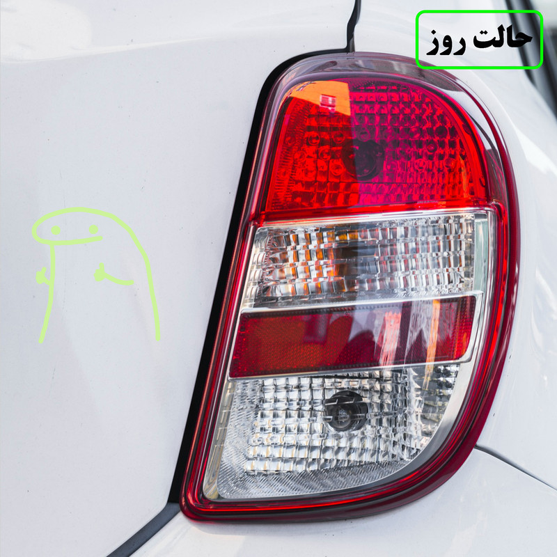 برچسب بدنه خودرو مدل شب تاب طرح لایک کدCK